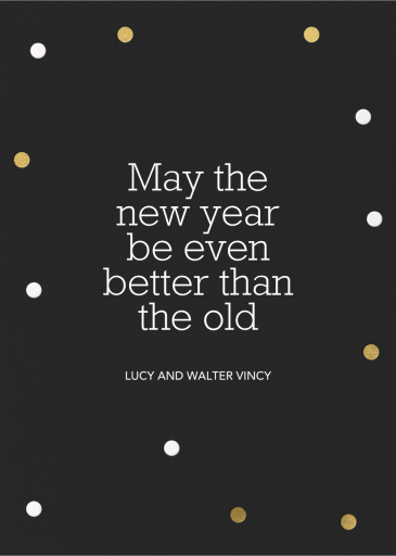 Studio - New Year's Card by Paperless Post - Back