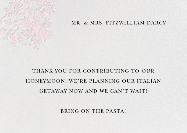 Leaf Lace I Thank You by Oscar de la Renta