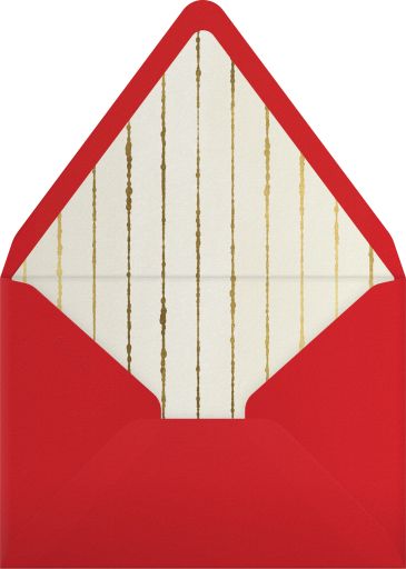 Dancing Santas Christmas Invitation Envelope