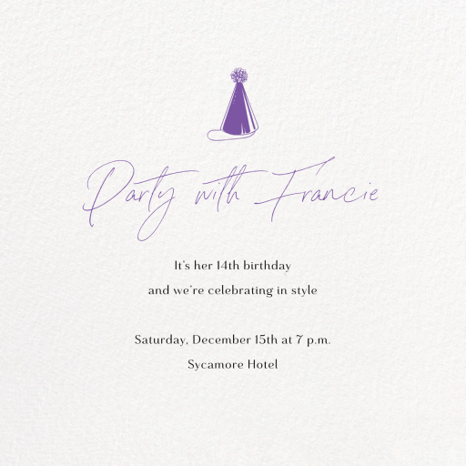 Full-Page Photo Square (Double-Sided) by Paperless Post - Back