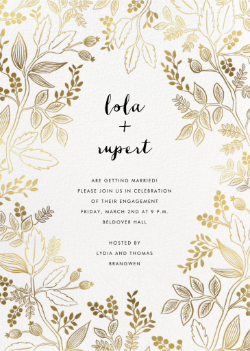 Queen Anne - Engagement Party Invitation by Rifle Paper Co.