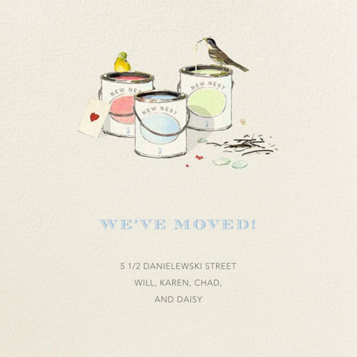 Paint Samples - Moving Announcement by Felix Doolittle