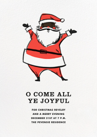 Retro Santa (Invitation) - Party Invitation by Hello!Lucky