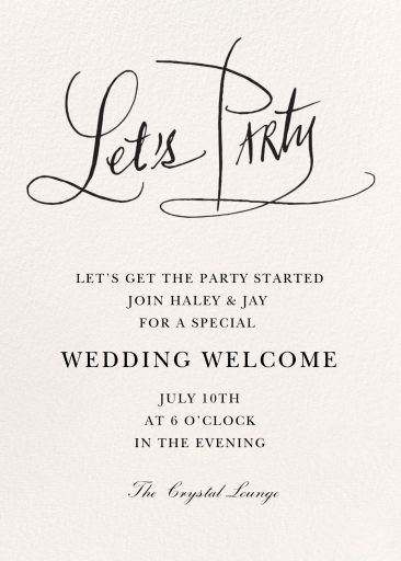 Event of the Year - Wedding Weekend Invitation by Stephanie Fishwick