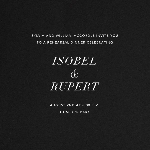 Love Struck - Photo - Rehearsal Dinner Invitation by Kelly Wearstler - Back