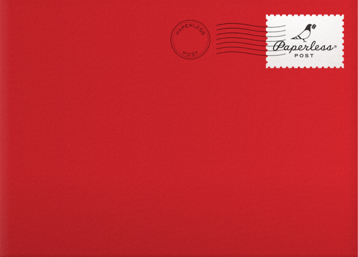 Photo and Script - Paperless Post Envelope