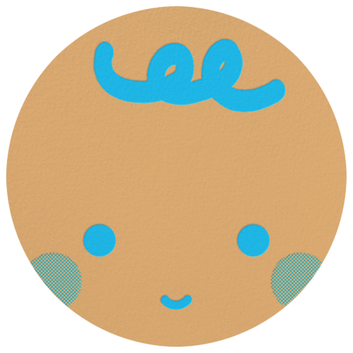 Baby Face - Baby Shower Invitation by The Indigo Bunting