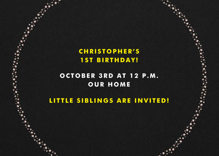 Solar System - Invitation by Paperless Post - Back