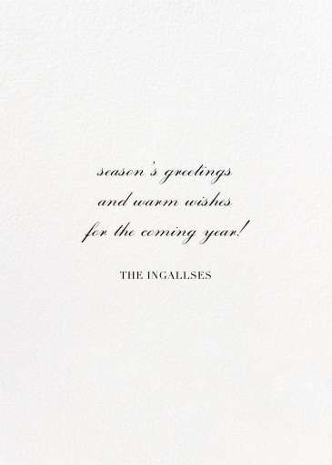 3/4 Portrait (Photo) - Holiday Card by Paperless Post - Back