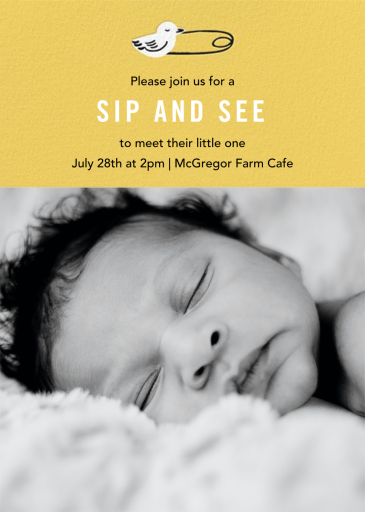 Duck Pin Photo - Sip and See Invitation by Paper Source