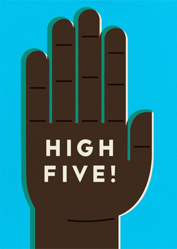 High 5 - Congratulations Card by The Indigo Bunting