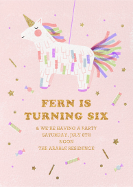 Unicorn Piñata by Paperless Post