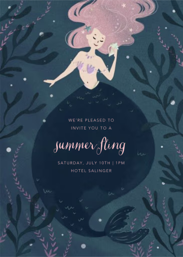 Mermaid Hideaway - Pool Party Invitation by Paperless Post