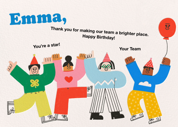 Party Crew - Birthday Card by Tess Smith-Roberts