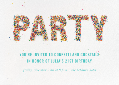 Party Sprinkles - Birthday Invitation by kate spade new york
