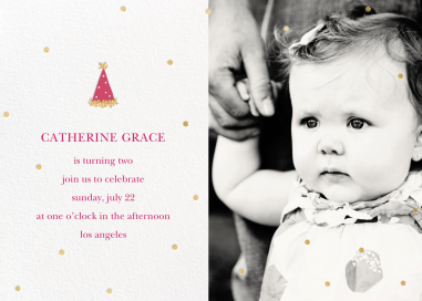 Put on Your Party Hat (Photo) - Birthday Invitation by Sugar Paper