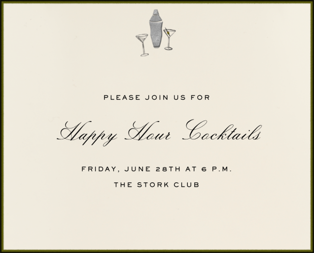 Mini Cocktail Set - Invitation by Paperless Post