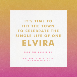 Gradient Border - Bachelorette Party Invitation by Paperless Post