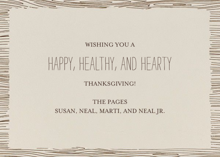 Thanksgiving Place Setting - Thanksgiving Card by Paperless Post - Back