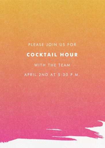Gradient Painted - Cocktail Party Invitation by Paperless Post
