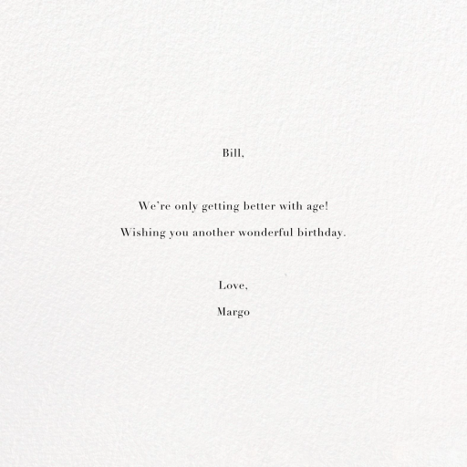 Full-Page Photo Square (Double-Sided) - Birthday Card by Paperless Post - Back