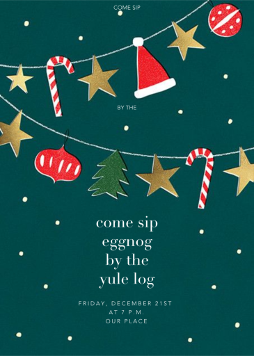 Holiday Bunting - Holiday Party Invitation by Paperless Post