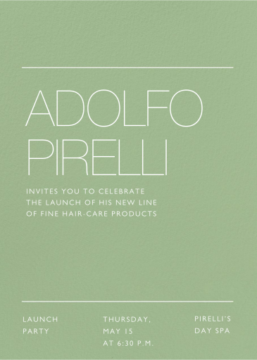 Lined Up - Launch Party Invitation by Paperless Post