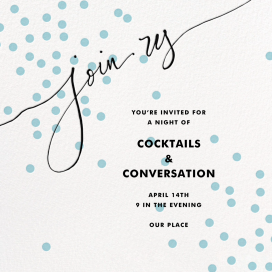Join Us (Dots) - Party Invitation by Linda and Harriett
