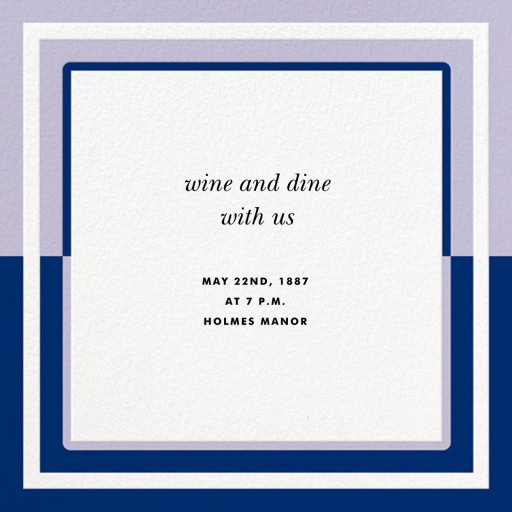 Colorblocked Border - Wedding Invitation by kate spade new york