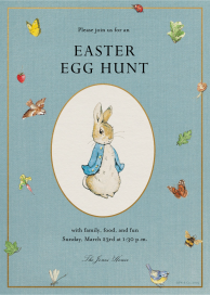 Portrait of Peter - Easter Invitation by Peter Rabbit