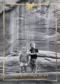 Christmas Bow Frame by Linda and Harriett