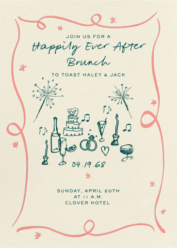 Where Sparks Fly - Wedding Weekend Invitation by Pulp Templates Co.