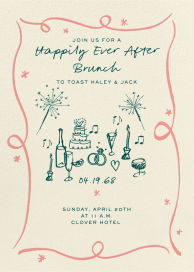 Where Sparks Fly - Wedding Weekend Invitation by Pulp Templates Co.