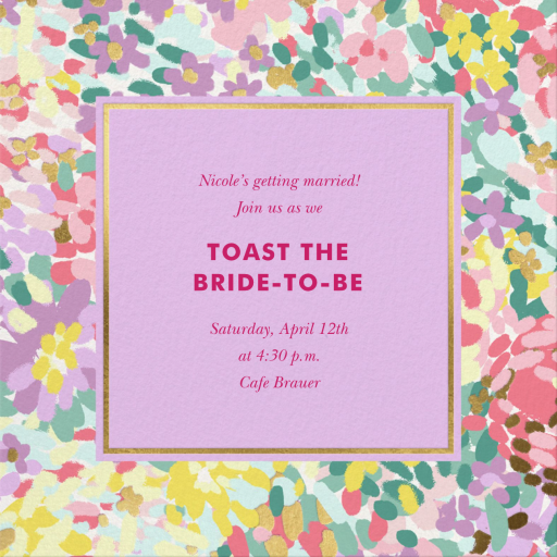 Painted Posies - Bridal Shower Invitation by kate spade new york