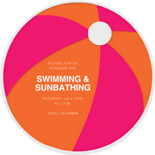 Party Ball - Beach Party Invitation by Jonathan Adler