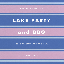 Montauk - Lake Party Invitation by kate spade new york