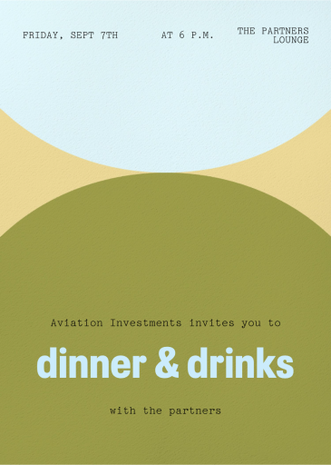 Lentil - Business Dinner Invitation by Paperless Post