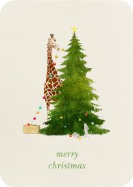 Tall Trimmer (Greeting) - Christmas Card by Felix Doolittle
