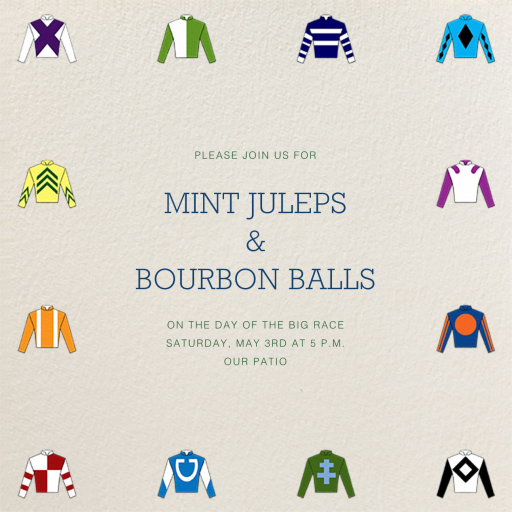 Racing Silks - Kentucky Derby Invitation by Paperless Post