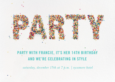 Party Sprinkles - Birthday Invitation by kate spade new york
