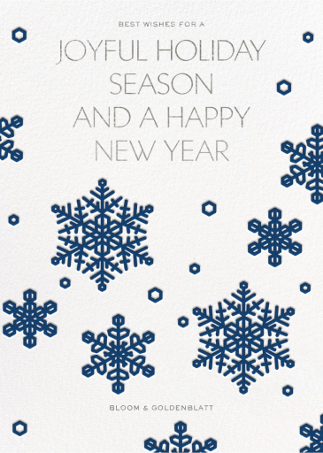 Embossed Snowflakes - Holiday Card by Paperless Post