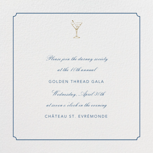 Indented Rounded Corners - Gala Invitation by Paperless Post