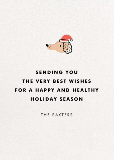 Howl-idays - Christmas Card by Hello!Lucky - Back