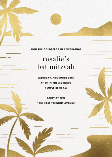 Moon Lagoon - Bar & Bat Mitzvah Invitation by Paperless Post