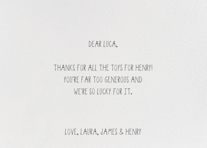 Double Hand Drawn Bordered - Stationery by Linda and Harriett - Back