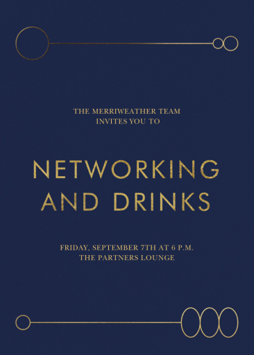 Dashing - Networking Event Invitation by Paperless Post