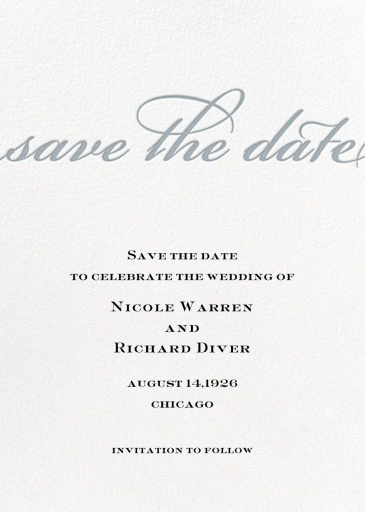 Simple Script (Save the Date) - Save the Date by Paperless Post