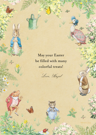 Peter and Pals - Easter Card by Peter Rabbit