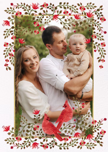 Cardinal Duo Frame - Christmas Card by Rifle Paper Co.