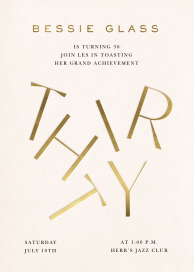 Free Falling - 30th Birthday Invitation by Paperless Post